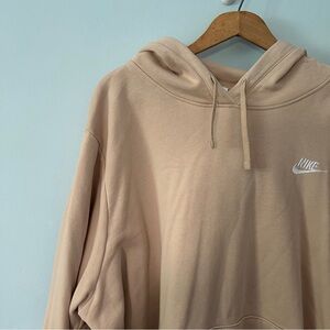 Nike Beige plus size hoodie